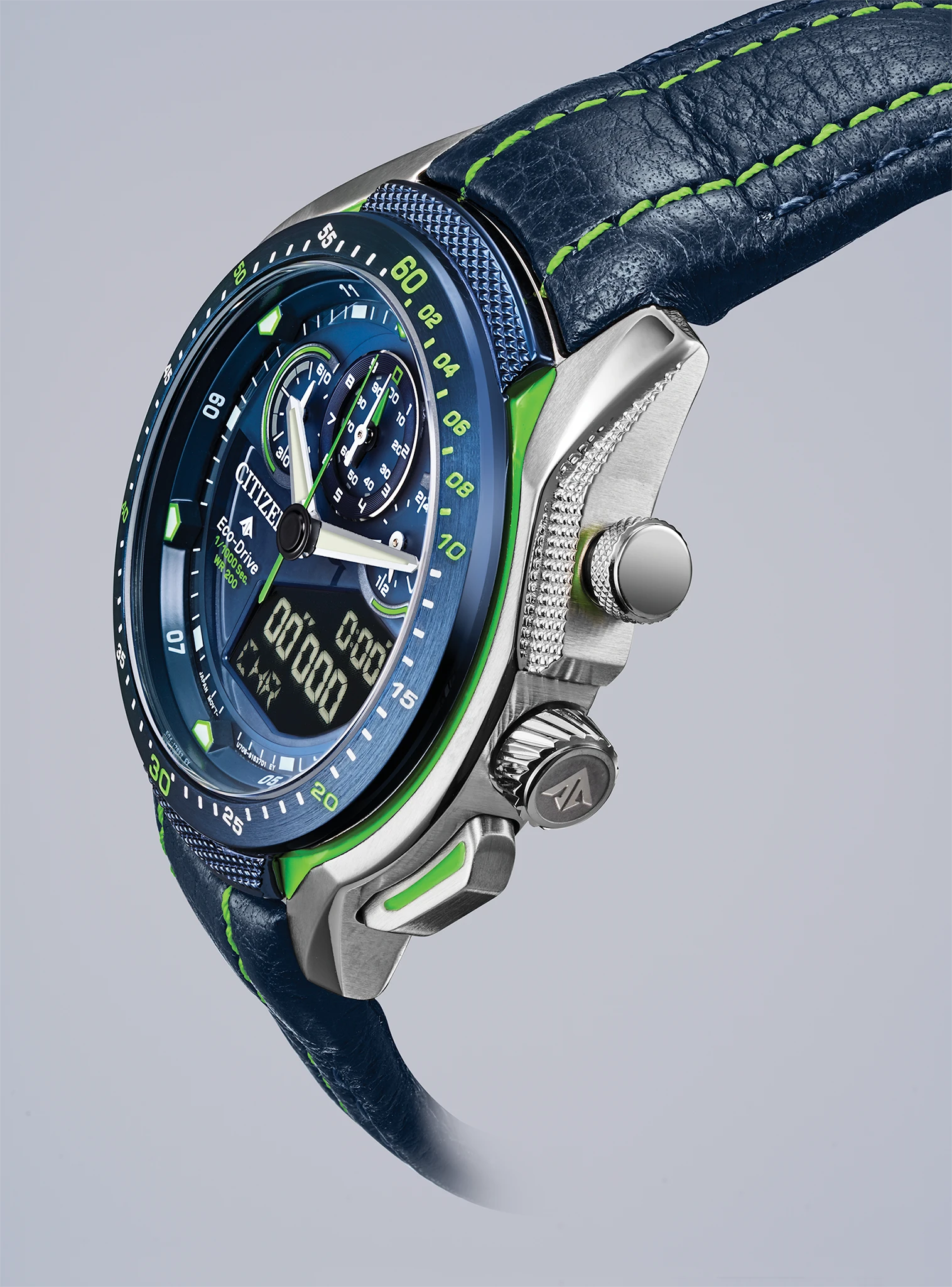 Citizen Promaster STT Eco-Drive Blue Stainless Steel Watch | CITIZEN